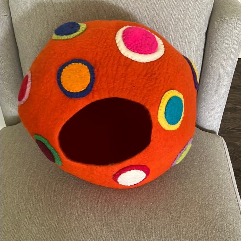 Colorful Felt Cat Cave